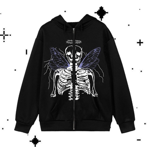 Sudadera con capucha con cremallera personalizada de gran tamaño del fabricante Vintage estilo lavado ácido 100% algodón térmico de invierno para diseño de estampado Puff para hombres Wome - Product Image 1