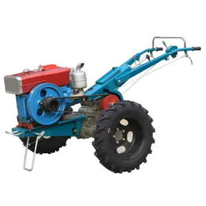 Hot sale farm equipment mini plow 2 wheel walking tractor with disc plough machine