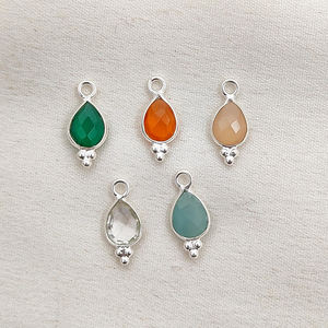 Charmes en cornaline en forme de poire, faits à la main, cornaline en forme de poire, taille briolette, argent sterling 925, pendentif en forme de poire, fabrication de bijoux, charmes en vrac - Product Image 4