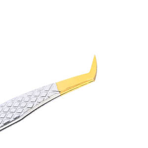 Las mejores pinzas de pestañas de acero inoxidable hechas a mano para extensión Producto premium a la venta - Product Image 5