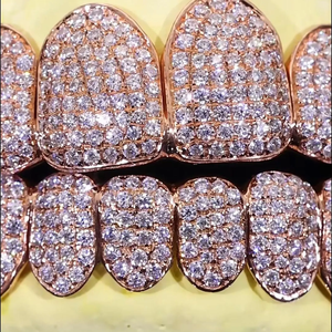 Luxe 925 argent Moissanite diamant grilles élégant glacé Hip Hop dents bijoux haute qualité quotidien mode bijoux pour hommes cadeau - Product Image 6