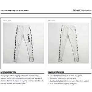 Custom Men Midweight Canvas 100% Cotton Track Pants Side Stripe Graphic Ripped Knee <b>Stacked</b> <b>Joggers</b> Eco-Friendly Winter - Product Image 6