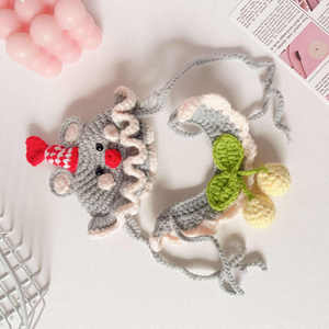 Accesorios para Bebés Hechos a Mano, Gorro de Ganchillo de Algodón con Diseño Navideño del Zodiaco para Fiestas - Product Image 6