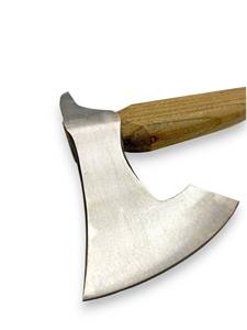 Handmade Industrial Grade Hand Forged High Carbon Steel Bearded <b>Axe</b> <b>Wood</b> Working Hatchet with Leather Sheath Custom OEM - Product Image 3