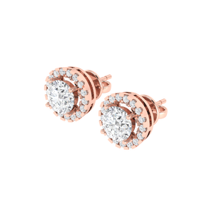 Pendientes de Botón con Circonita Cúbica Tallada, Chapados en Oro Blanco/Amarillo/Rosa sobre Plata de Ley, 36 Piezas, 9.8mm de Ancho, 2.5g, Joyería Fina - Product Image 1