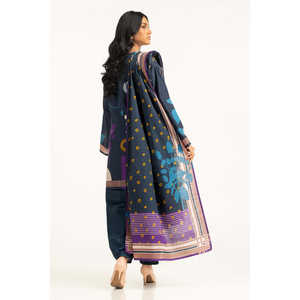 IUSTKSD-1372 Traje Casual Estampado Khaddar de 3 Piezas - Product Image 4