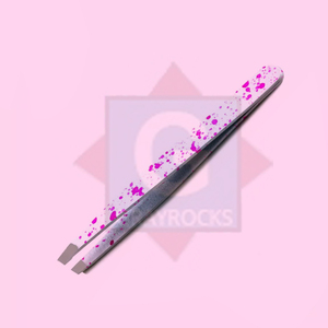 Pince à épiler les cheveux des sourcils pointe inclinée pince à épiler pour extension de filetage - Product Image 2