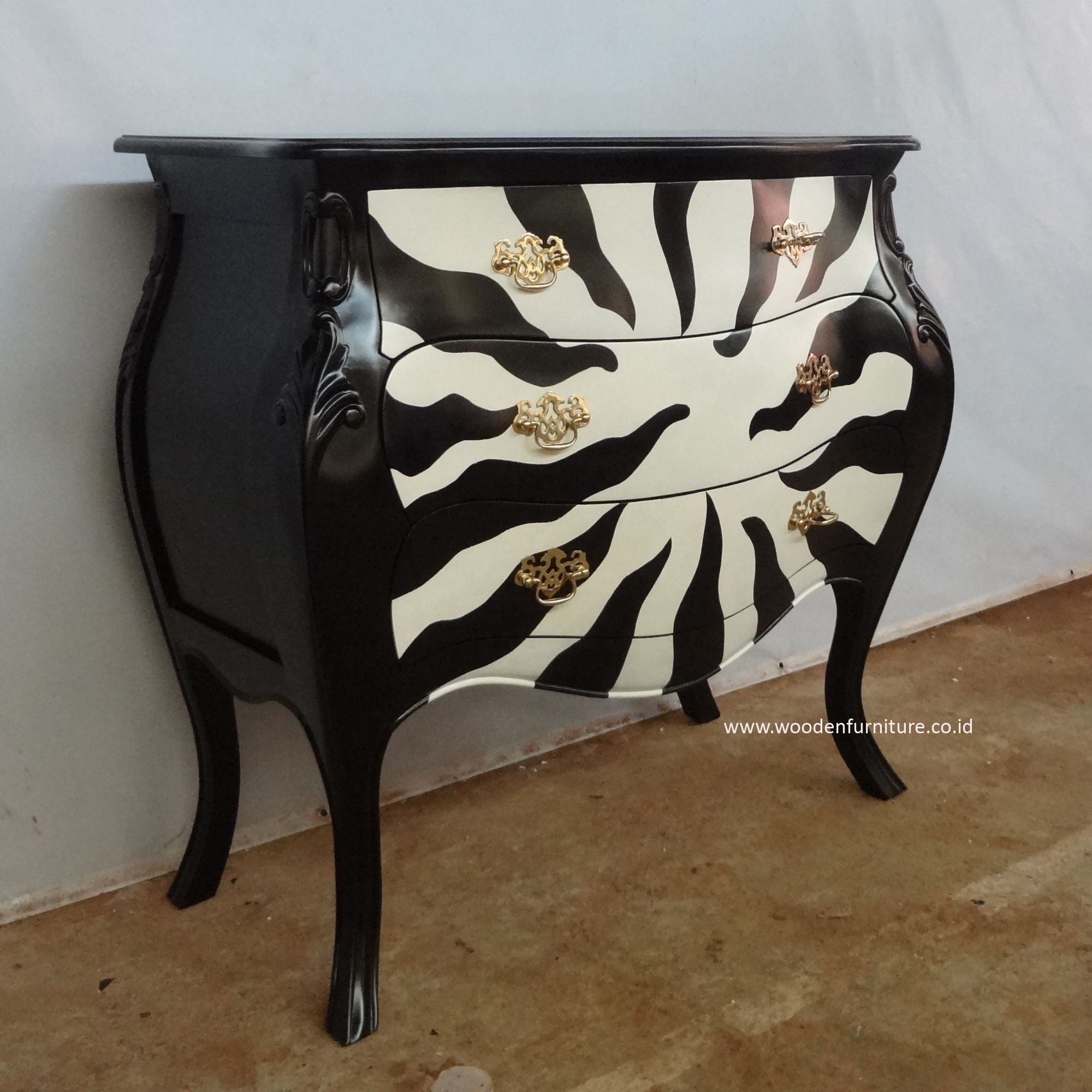 Античный комод с принтом зебры Bombay, комод для мебели, домашняя мебель во французском стиле