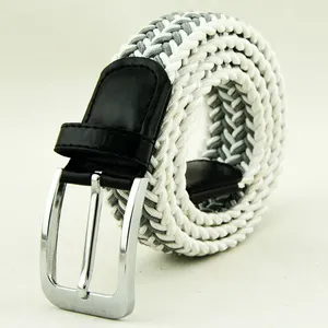 Wholesale INJAE VINA GOLF Casual Multicolored Braided <b>Elastic</b> Stretch Heat-Transfer Printed Golf <b>Belt</b> High Quality Alloy PU - Product Image 3