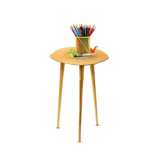 Aluminum <b>Table</b> for Home Use Metal Snacks Round <b>Table</b> Golden Color Coffee <b>Table</b> Original Indian Manufacture - Product Image 4