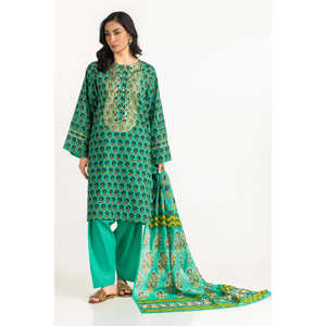 ชุดลำลองผ้าฝ้ายพิมพ์ลายปักลาย 3 ชิ้น รุ่น IUSTKSD-2096 สำหรับฤดูใบไม้ผลิ/ฤดูร้อน - Product Image 2