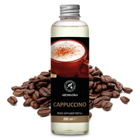Recharge Liquide pour Diffuseur d'Arômes Aromatika Cappuccino 200ml – Désodorisant Écologique, Aromathérapie, Parfum d'Ambiance Longue Durée pour la Maison