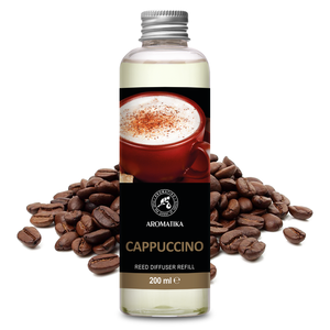 Aromatika Cappuccino Aroma <b>Diffuser</b> Refill Liquid 200ml Long Lasting <b>Room</b> Fragrance Reed <b>Diffuser</b> Oil - Product Image 1