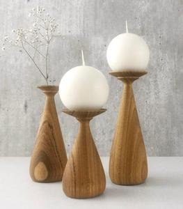 Bougeoir en bois de style unique fabriqué à la main décor rustique en bois naturel parfait pour l'ambiance élégante de la maison à bas prix - Product Image 2