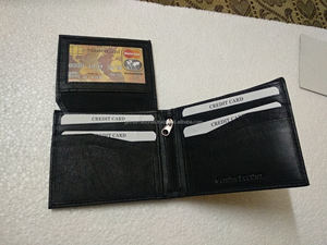 Cartera de cuero Pu de alta calidad para tarjetas, Cartera de piel sintética de diseño elegante para regalos de promoción al mejor precio - Product Image 4