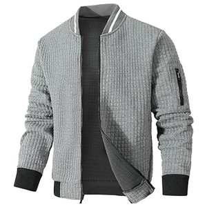 แจ็กเก็ตบอมเบอร์แขนยาวคอลูกเรือปักตัวอักษรเสื้อโค้ทผ้าลูกฟูกสำหรับผู้หญิงแจ็คเก็ตฤดูหนาว - Product Image 1