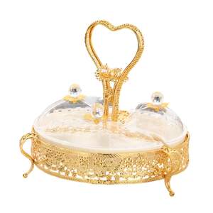 Plateau de service en métal durable et écologique pour les occasions divertissantes, passe au lave-vaisselle, élégant accessoire d'accueil, pour le thé - Product Image 2