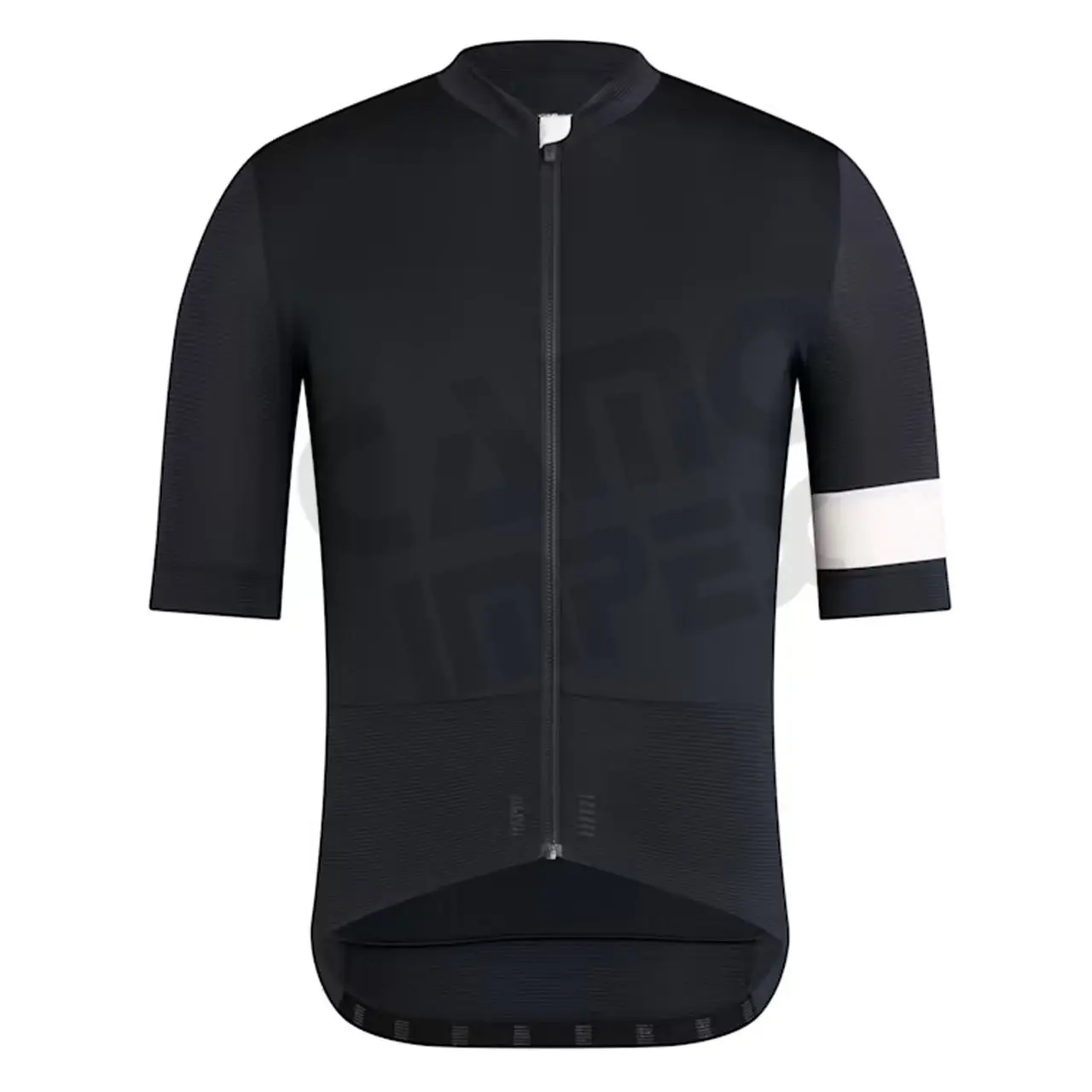Men Custom Hot Selling Sportswear 2023 New Arrivals Zipper Up Black Short Sleeve Cycling Jersey Male Short Sleeve Casual Summer