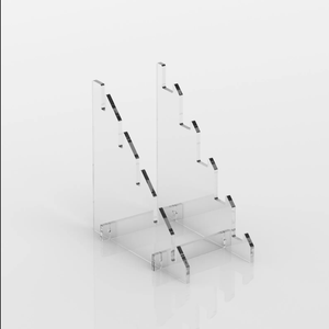 OEM tùy chỉnh lucite 8 tầng perspex dao hiển thị giá rõ ràng Acrylic thanh kiếm hiển thị đứng - Product Image 2