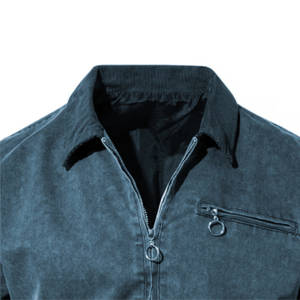 2025 Top qualité en gros hommes hiver Denim veste coupe-vent épais polaire chaud mode col décontracté - Product Image 3