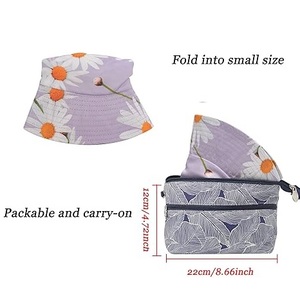 หมวกทรงถังไซส์ใหญ่พิเศษใส่ได้ทั้งชายและหญิงหมวกบักเก็ตผ้าฝ้ายใส่ได้สองด้านหมวกตกปลาฤดูร้อนราคาถูก - Product Image 4