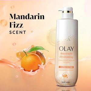 Gel de Ducha Olay Intensamente Hidratante con Ácido Hialurónico, Vitamina B3 y Aroma a Mandarina Summer Fizz, 20 fl oz - Product Image 4
