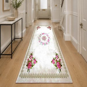 Tapis RUGS DEPOT LXDP-1021 en gros, multicolore, neutre, contemporain, abstrait, imprimé numériquement, lavable en machine, en chenille, antidérapant - Product Image 5