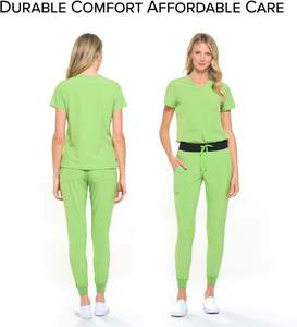 Conjuntos de uniformes médicos para correr de moda para mujer, uniformes médicos de enfermería, trajes médicos de hospital, venta al por mayor, logotipo personalizado disponible - Product Image 6