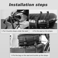 Sac arrière extensible 18-22L pour Dual Sport Sportster étanche porte-bagages arrière de moto sac de voyage Sissy Bike Pouch