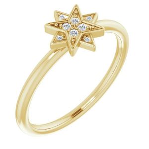 Anillo de Diamantes en Forma de Estrella - Product Image 1