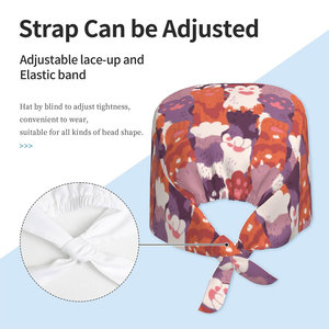 New In Stock Customized Color OEM Service Women <b>Scrub</b> Hat High Quality Material Women <b>Scrub</b> Hat - Product Image 4