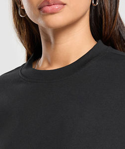 OEM/ODM Logo personnalisé imprimé 100% coton pour femmes T-Shirt surdimensionné grande taille lourd respirant streetwear dames t-shirt - Product Image 3