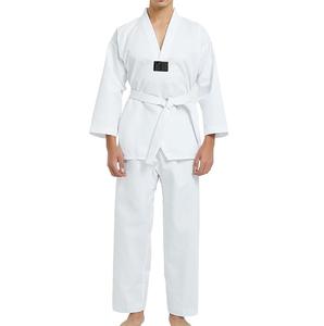OEM personalizado Jiu Jitsu traje de entrenamiento de 2 piezas Venta caliente transpirable calentamiento Karate uniforme personalizable frente Taekwondo Gi BJJ - Product Image 2