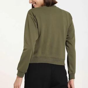 Servicio OEM, Sudaderas Casuales de Invierno para Mujer, Tejidas, de Algodón Suave, Cuello Redondo, Colores y Tallas Personalizadas Disponibles - Product Image 3