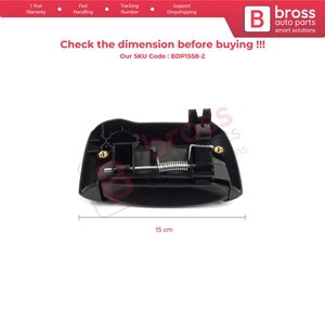 BDP1558-2 poignée d'ouverture extérieure de porte coulissante côté droit noir pour Kangoo KC Express FC Kubistar MK1 X76 8200107372 - Product Image 6