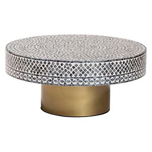 Mesa de centro con Incrustaciones de nácar hechas a mano para apartamentos modernos Mesa de centro decorativa tradicional con incrustaciones de perlas para sala de estar - Product Image 3