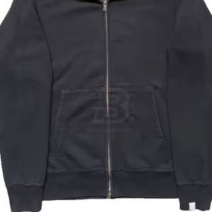 Sweats à capuche zippés 100% coton les plus vendus Service OEM Prix de gros Col à capuche Fabriqué au Pakistan - Product Image 5