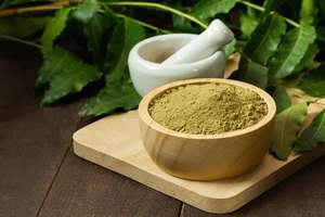 Poudre de feuilles de neem biologique pour le soulagement de l'inflammation et des rougeurs du cuir chevelu, traitement apaisant ayurvédique naturel pour les peaux sensibles - Product Image 2