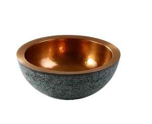 Lavabo de cobre montado en encimera de alta tendencia para el hogar Hotel Villas baño decoración lavabo de cobre - Product Image 2