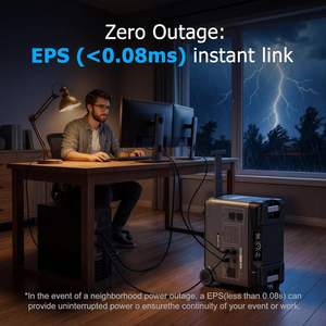 OUKITEL BP5000 PRO MAX Portable Power Station 5000W Universal Voltage 5120WH Emergency Solar Generator <b>Home</b> <b>Backup</b> Device - Product Image 3