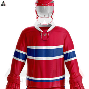 Ensembles d'uniformes de hockey sur glace professionnels de haute qualité - Impression numérique personnalisée, séchage rapide, 100% polyester, unisexe, adulte, 10 ensembles - Product Image 5