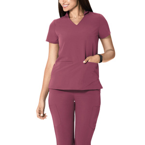 Direct Manufacturer Wholesale Custom Logo Hospital <b>Scrub</b> Suits Spandex/Polyester Multi-Wear Collar Plus Size Uniform Uniforms - Product Image 6