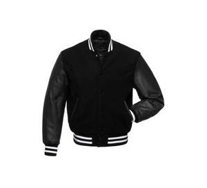 High Street hommes laine Bomber veste haute qualité personnalisé Baseball Letterman hiver Stand broderie tricoté à capuche université - Product Image 4