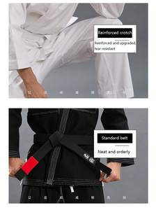 Vêtements d'arts martiaux brésiliens personnalisés 2023, haute qualité, 100% coton, karaté, judo, logo personnalisé pour hommes, taille personnalisée, OEM, nouvelle arrivée - Product Image 6