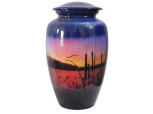 Urnes funéraires en aluminium pour adultes avec abat-jour en deux couleurs Urnes en métal de haute qualité pour funérailles fabriquées en Inde - Product Image 5