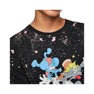 Venta al por mayor última moda patrón sólido camisetas de manga corta con cuello redondo de alto impacto de la etiqueta personalizada ODM servicios - Product Image 4