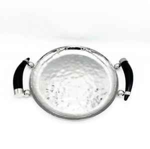 Bandeja de Servicio de Comida de Hierro Hecha a Mano, Diseño Moderno de Alta Calidad para Decoración del Hogar, Bodas y Restaurantes - Product Image 1