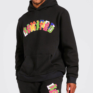 ชุดวอร์มสองชิ้นสำหรับผู้ชายพิมพ์ลายสีล้วนชุดวอร์มผ้าฝ้าย100% แบบกำหนดเองได้ - Product Image 3