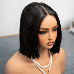 Perruque Bob en Cheveux Humains Naturels Vietnamiens, Lisse et Droite, 100% Cheveux Humains, Super Double Drawn, Pointes Épaisses, Aspect Naturel - Product Image 5