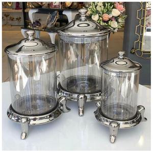 Barattolo sottovuoto con coperchio-Set di spezie in argento 3